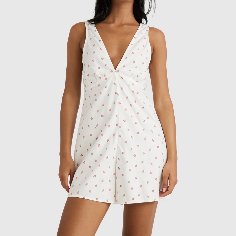Ladies Rose Bud Romper