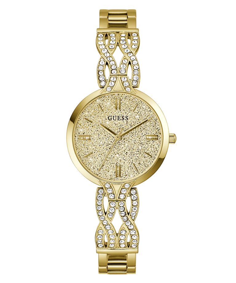 Ladies 32mm Gold Tone Analog Watch