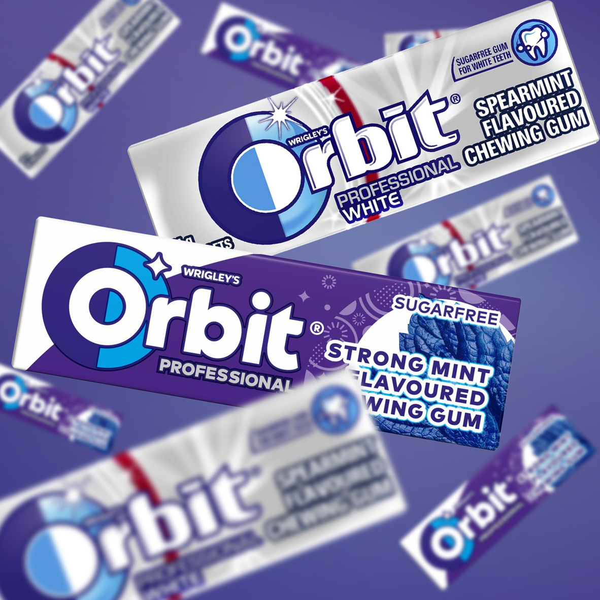 10x 14g Chewing Gum Packs