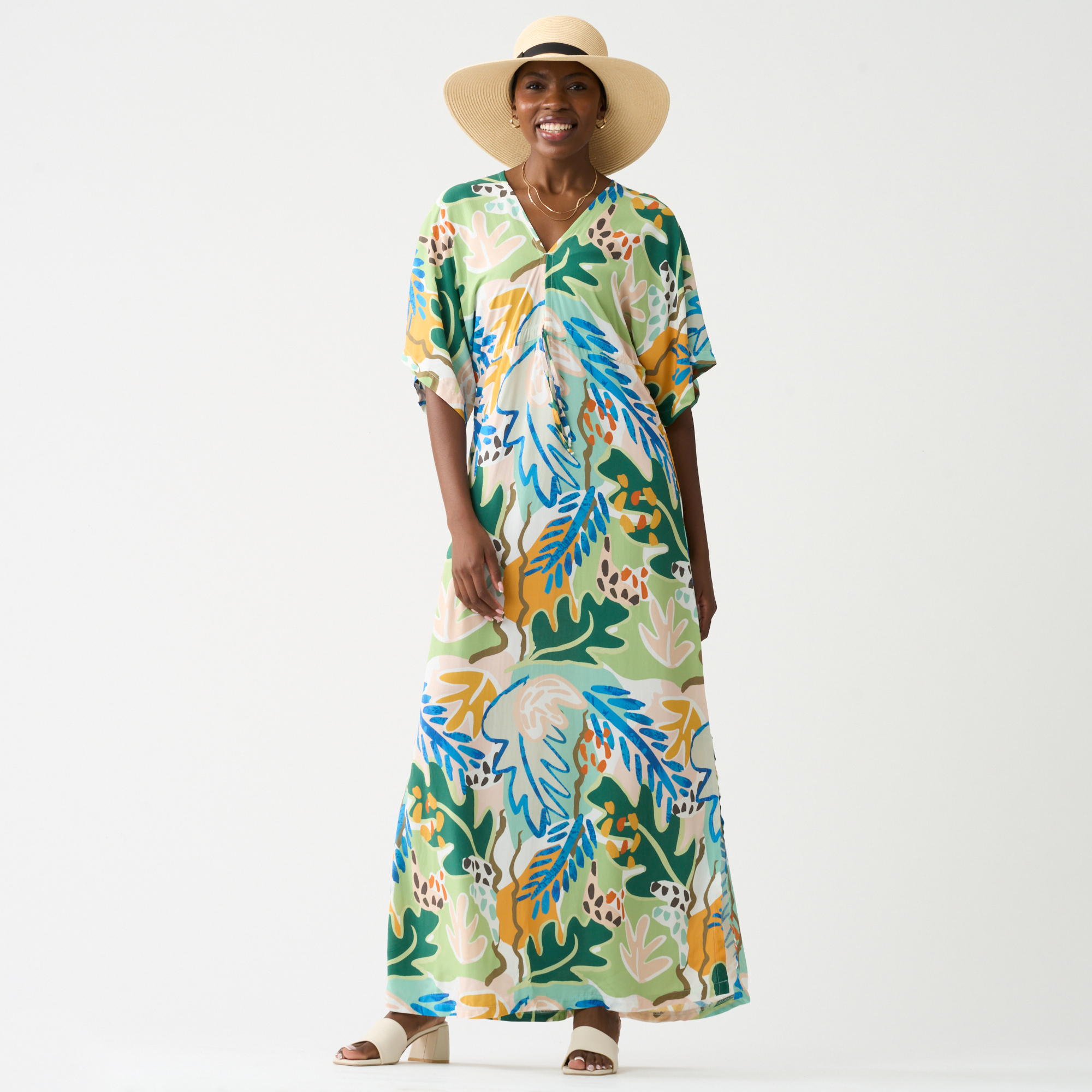 Ladies Kimono Drawstring Dress