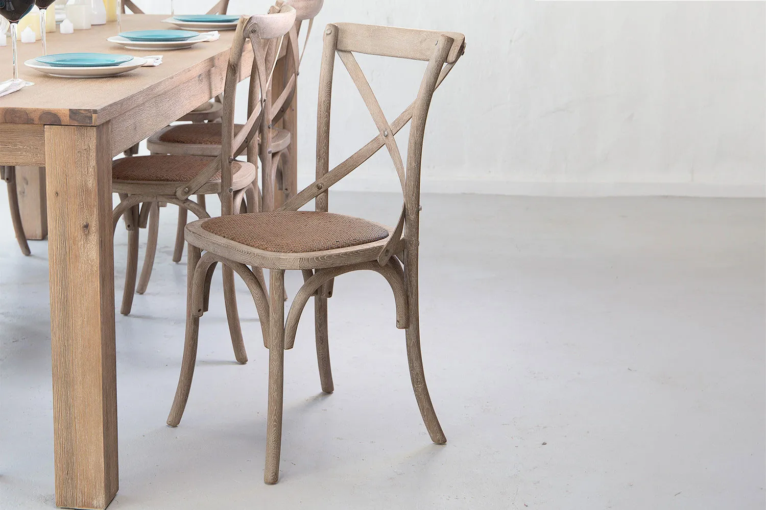 Solid Oak French Country Style Chair