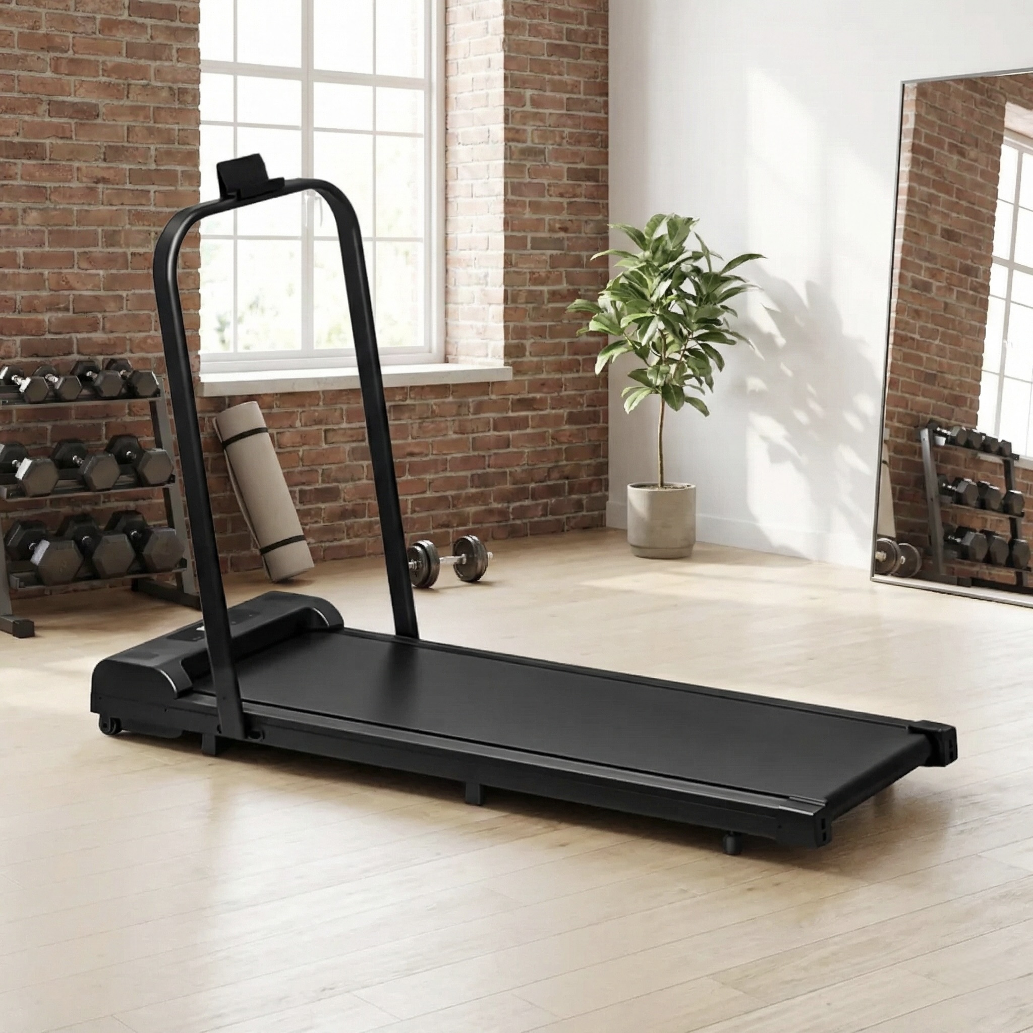 Compact LED Walking Pad with Remote and Phone Holder