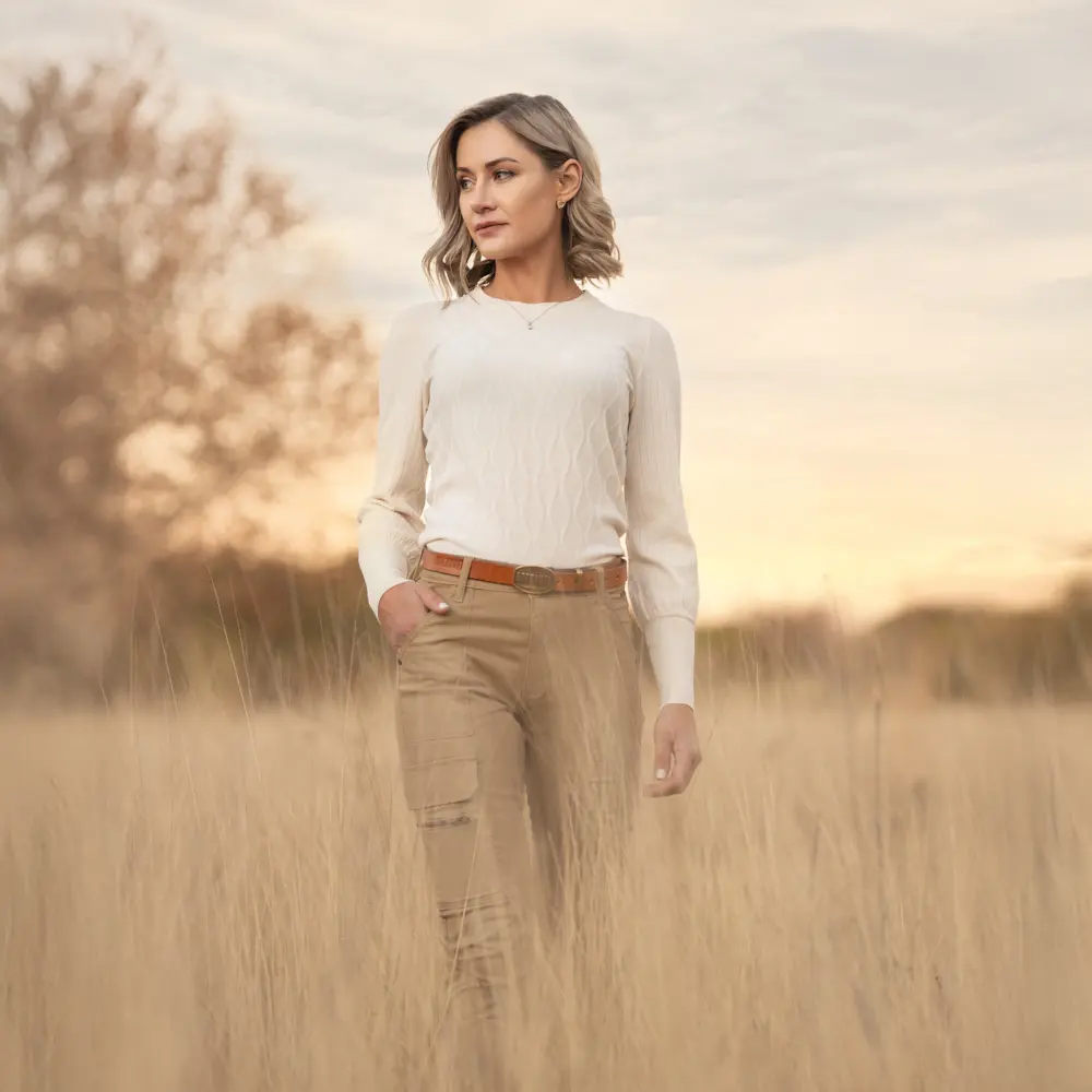 Ladies Long Sleeve Luxury Jumper