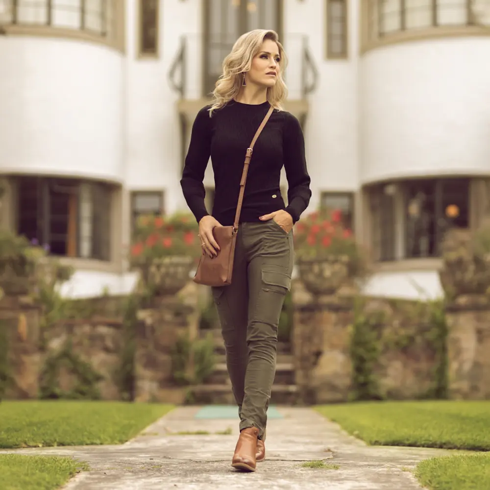 Ladies Black Long Sleeve Luxury Jumper