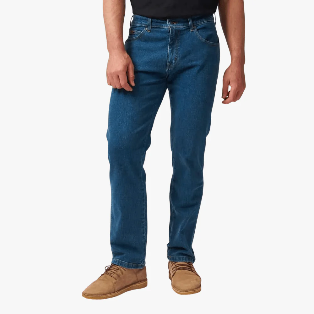 Men's Indigo Texas Straight Leg Stretch Jeans