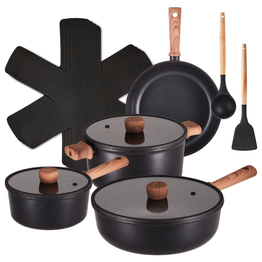 13-Piece Titanium Coating Non-Stick Pot Set