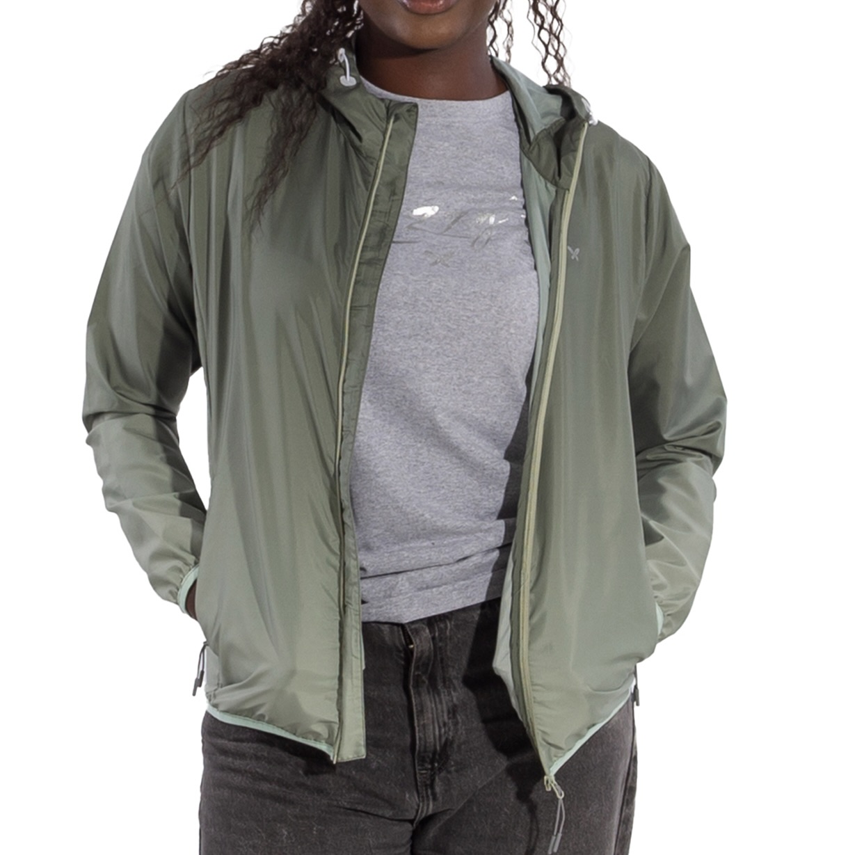 Ladies 23 Parka Zip-Thru Windbreaker