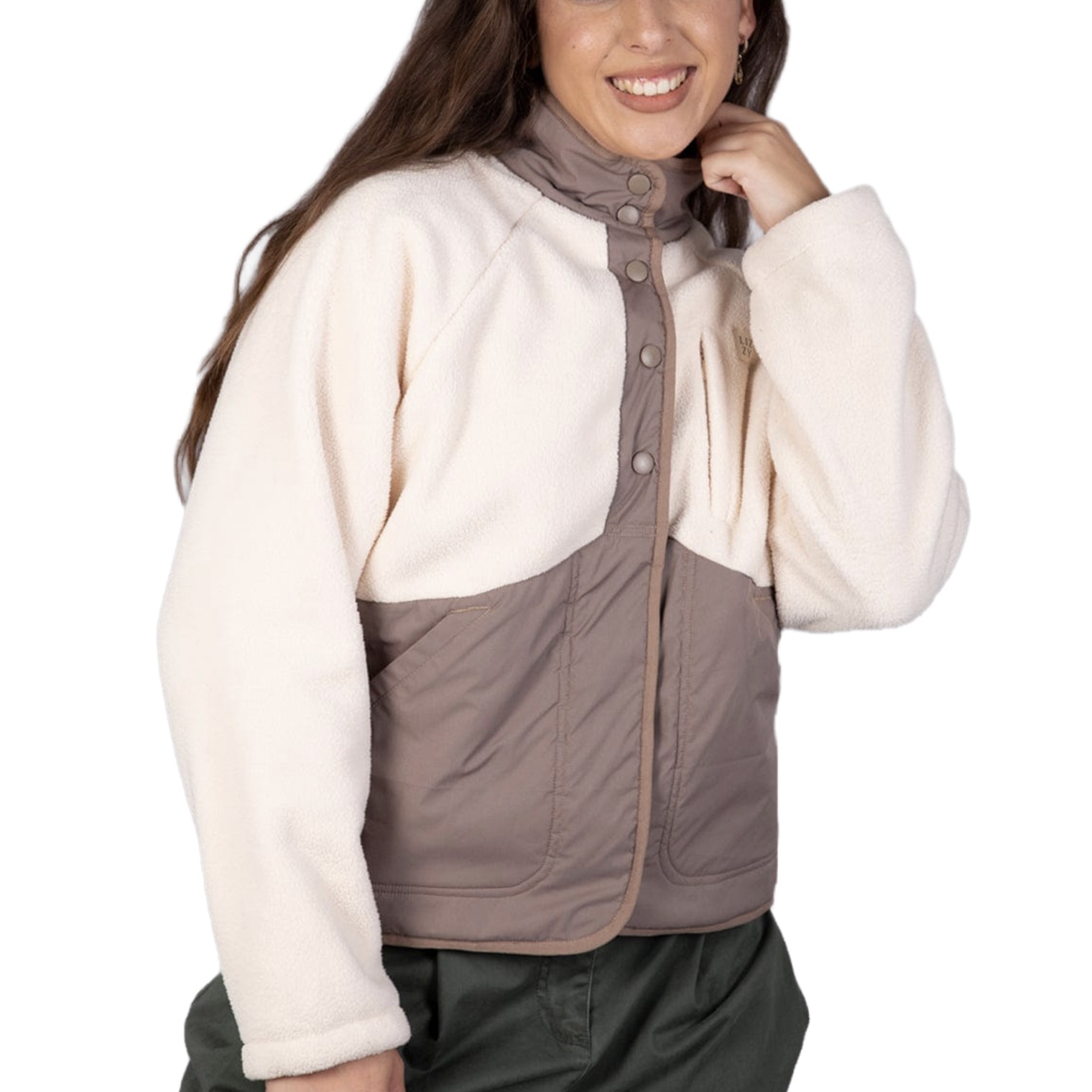 Ladies Emmilita Two Tone Fleece Jacket