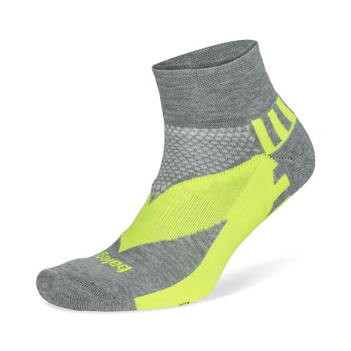 2x Unisex Enduro Reflective Quarter Running Socks