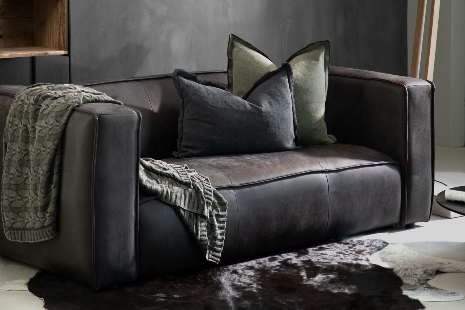 R1,900 off on 3-Seater Leather Lead Couch | OneDayOnly