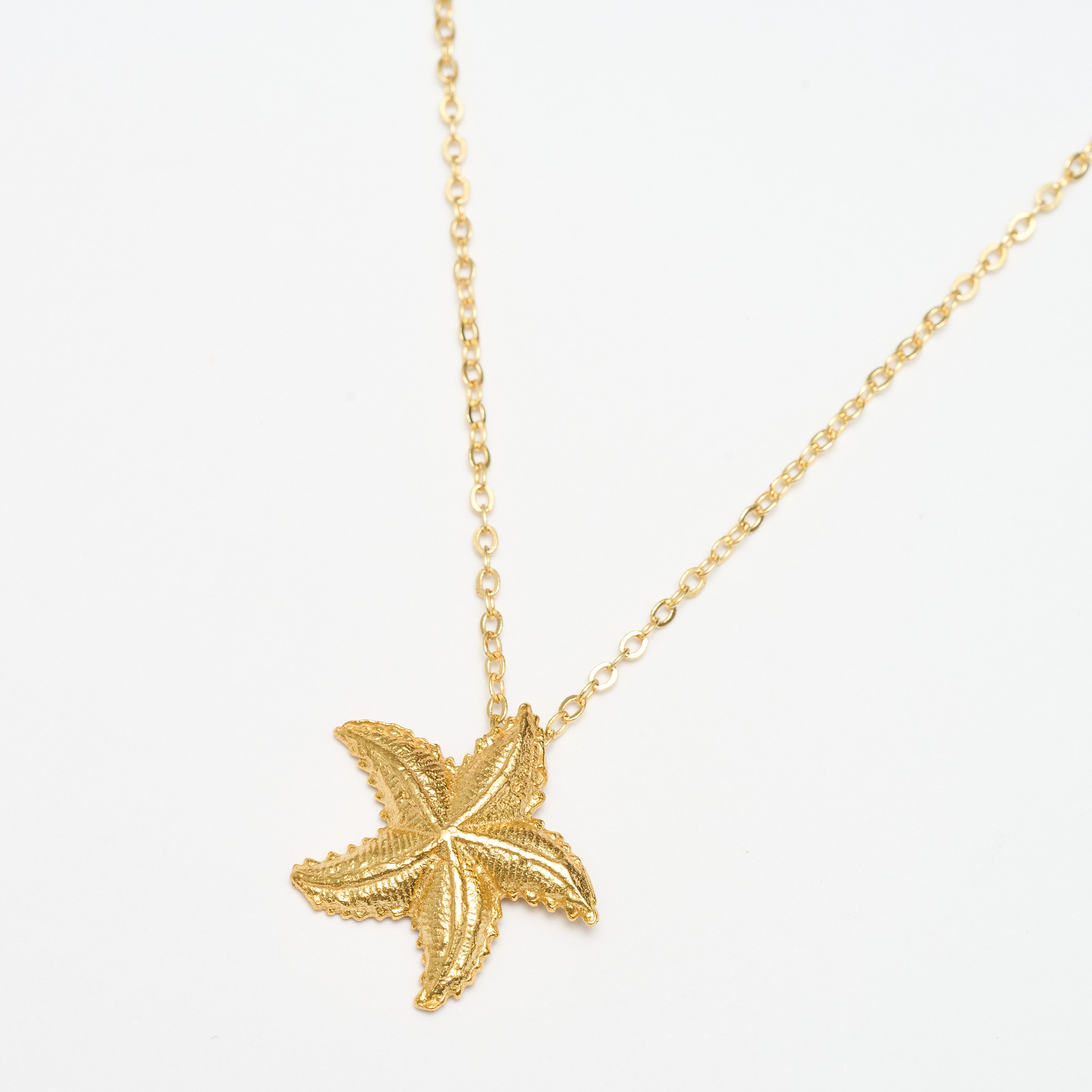 18k Gold-Plated Amelia Starfish Pendant Necklace