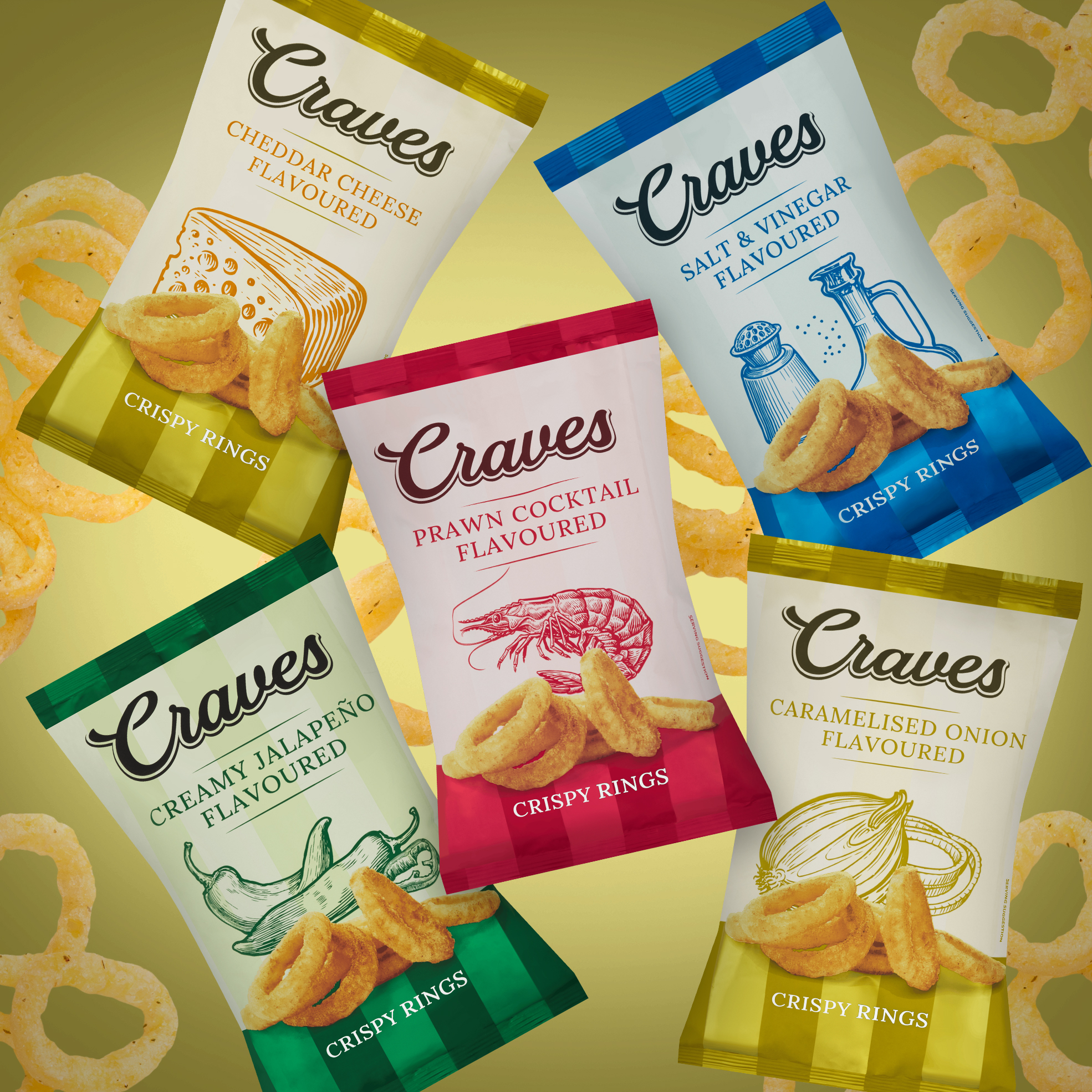 12x 60g Flavoured Snack Rings