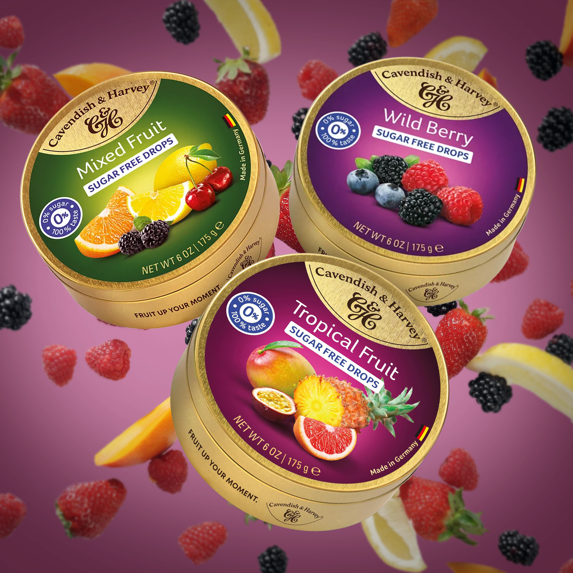 3x 175g Sugar Free Tins