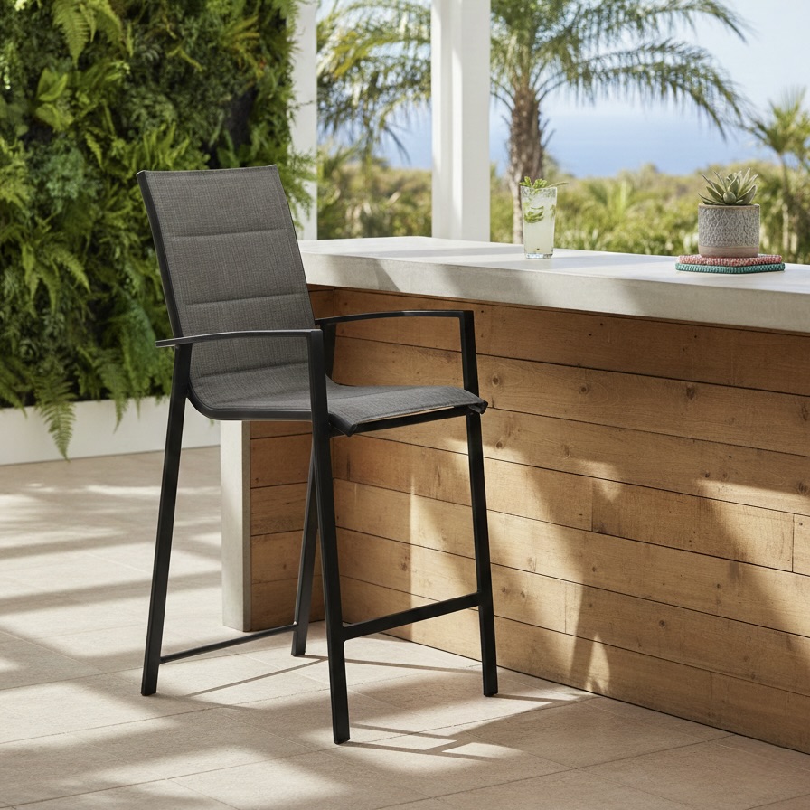 Miron Steel Frame High Bar Chair