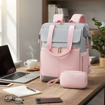 2-in-1 Anti-Theft Laptop Backpack with Zip Pouch