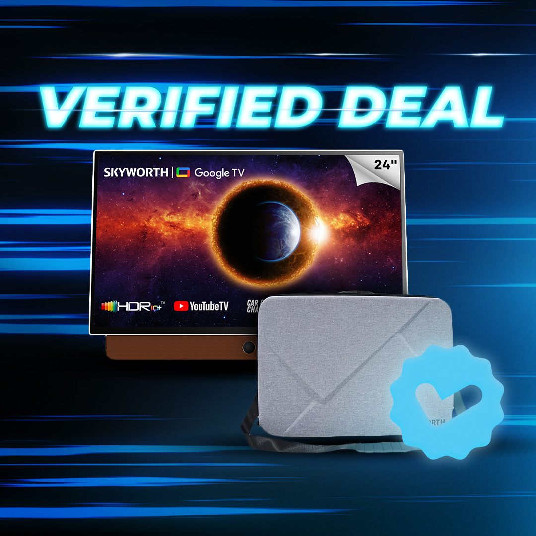 24" FHD Portable Google Smart TV with Built-in Battery and Carrying Case (Model: 24STF6800)