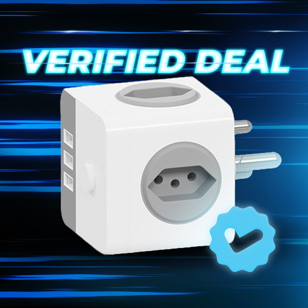 3-Pin Adaptor Plug with 3x N-Type and 3x USB Ports