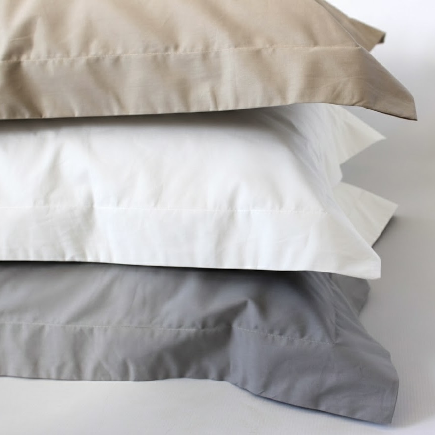 2x Envelope or Oxford 200TC 100% Cotton Percale Pillow Cases