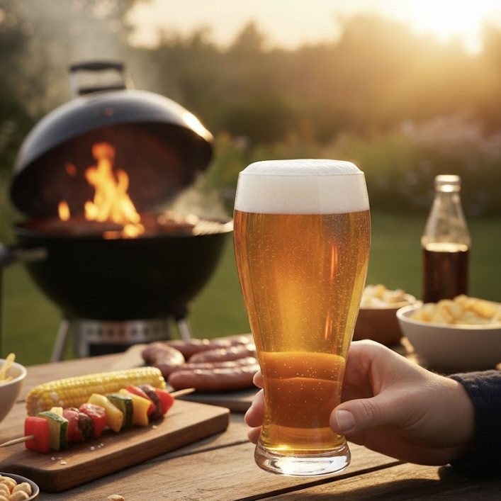 6x 550ml Crystal Beer Glasses