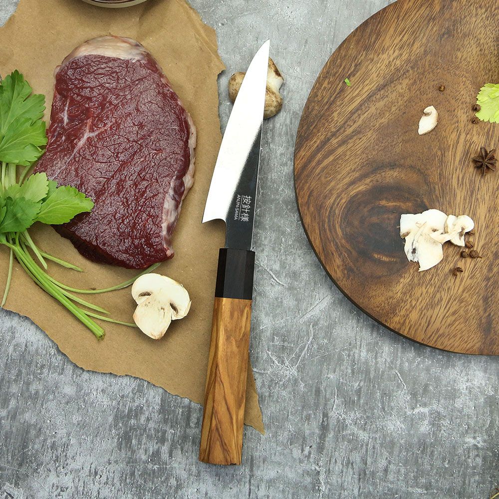 Anjin Sama Kitchen Knife with Olive Wood Handle