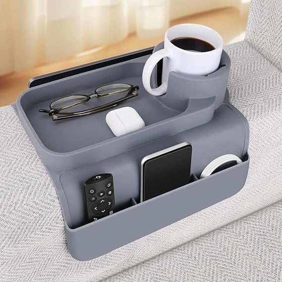 Silicone Arm Rest Cup Holder Tray