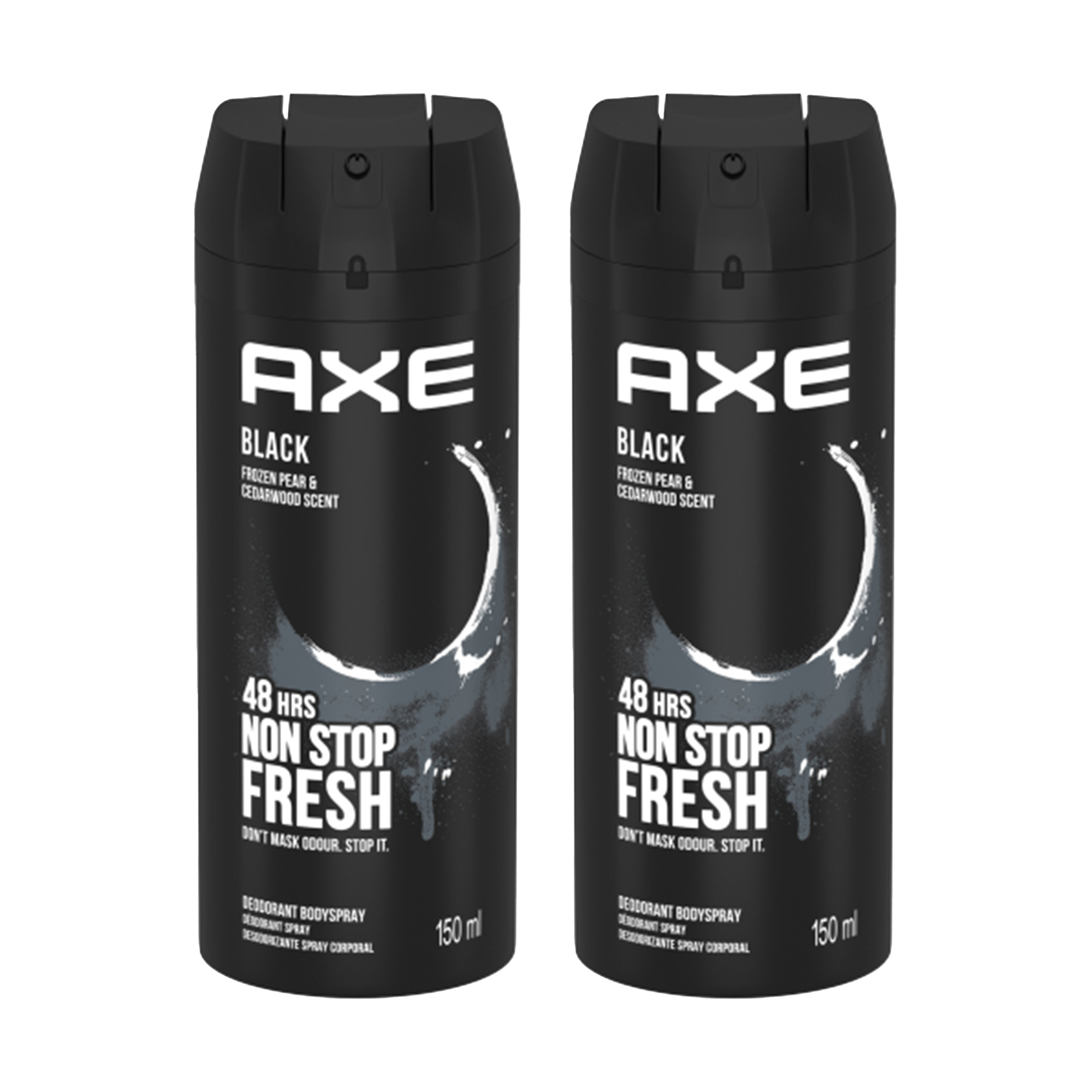 2x 150ml Men's Aerosol Body Spray