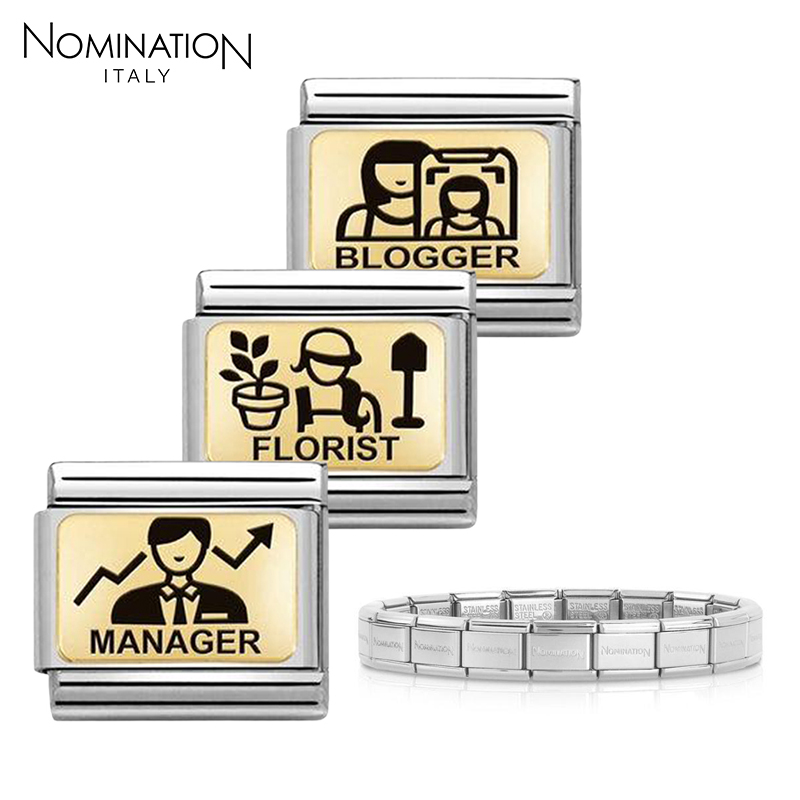 Stainless Steel Link with Bracelet Option