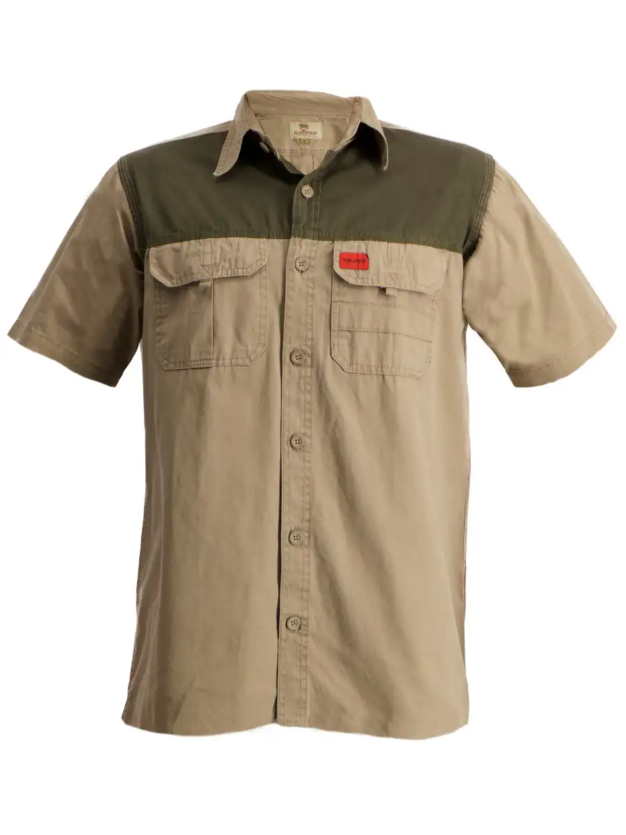 Men's Colour Block Short Sleeve Shirt