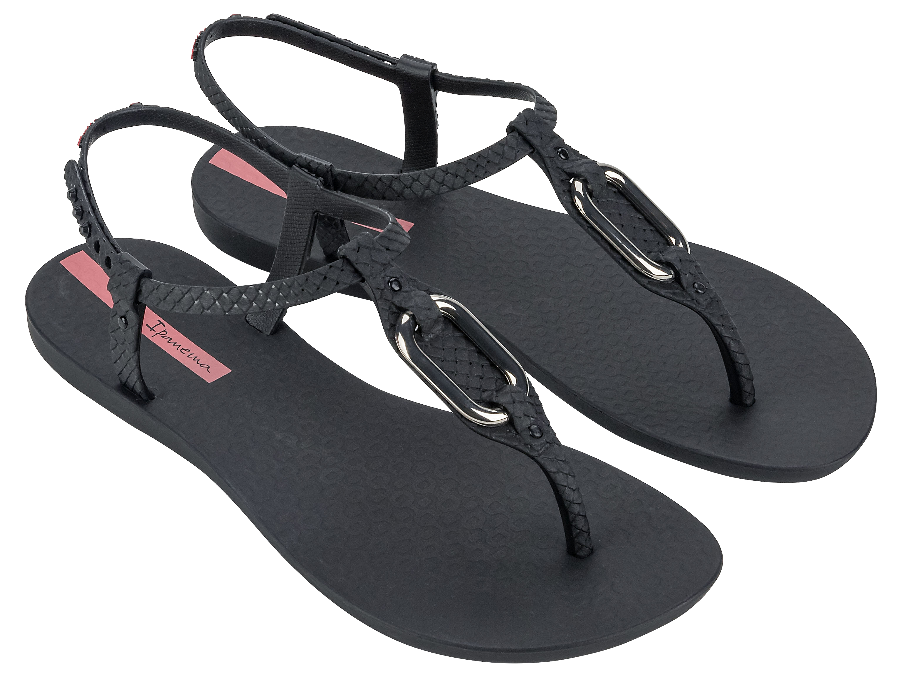Ladies Black Class Linea Sandals