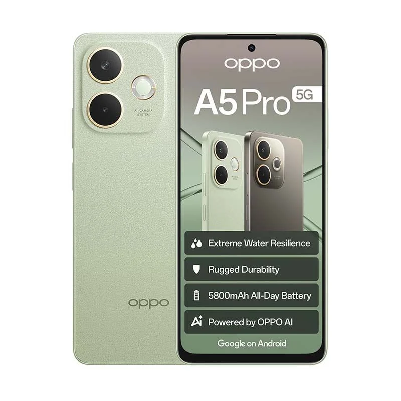 256GB 5G Dual Sim A5 Pro Rugged Smartphone Green