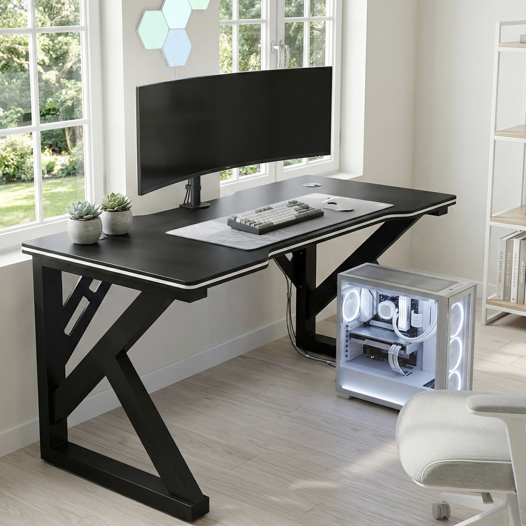 Ergonomic Carbon Steel Gaming Table
