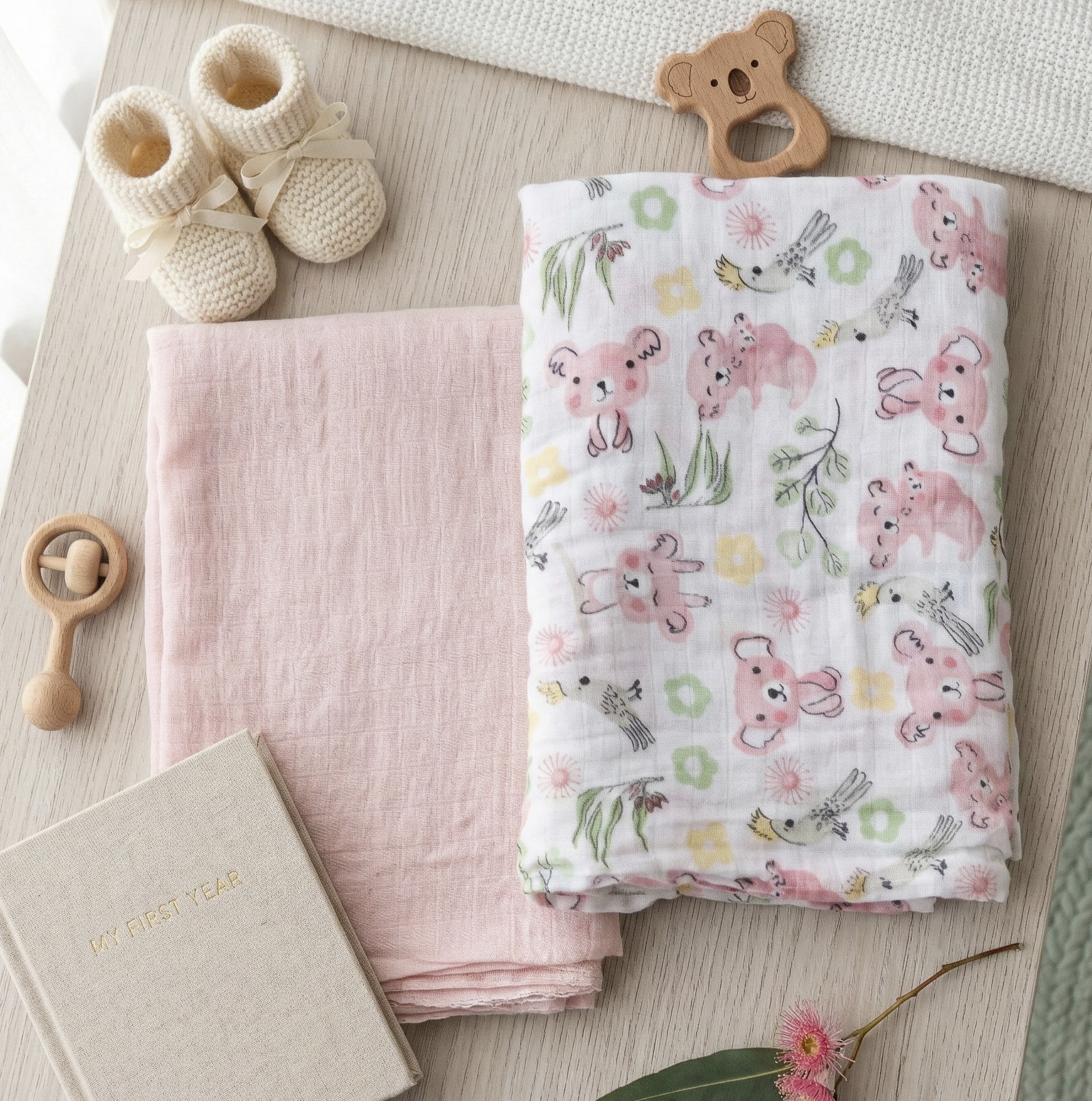 2x Bamboo Muslin Receivers