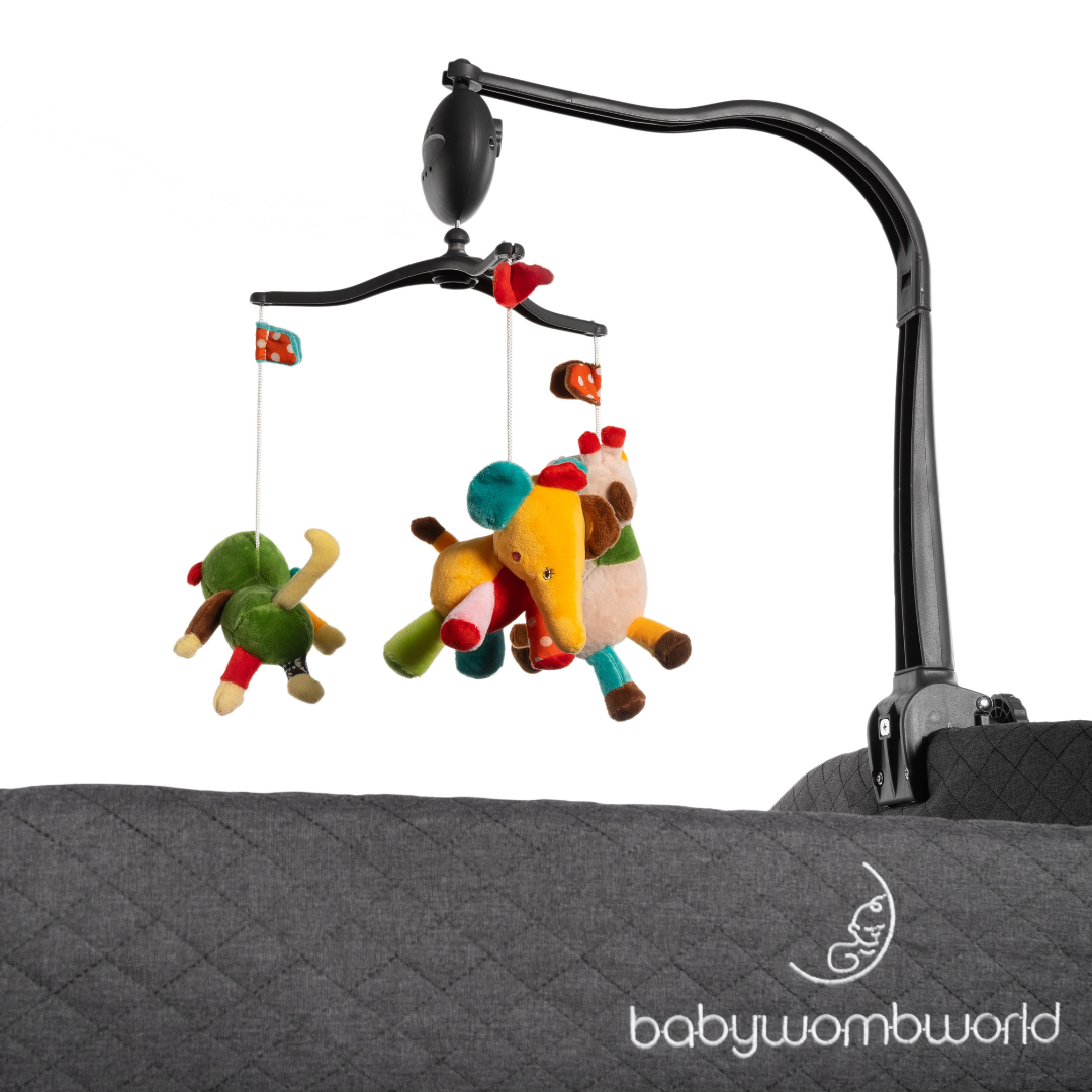 Camping Cot Music Box and Rotating Toy Bar