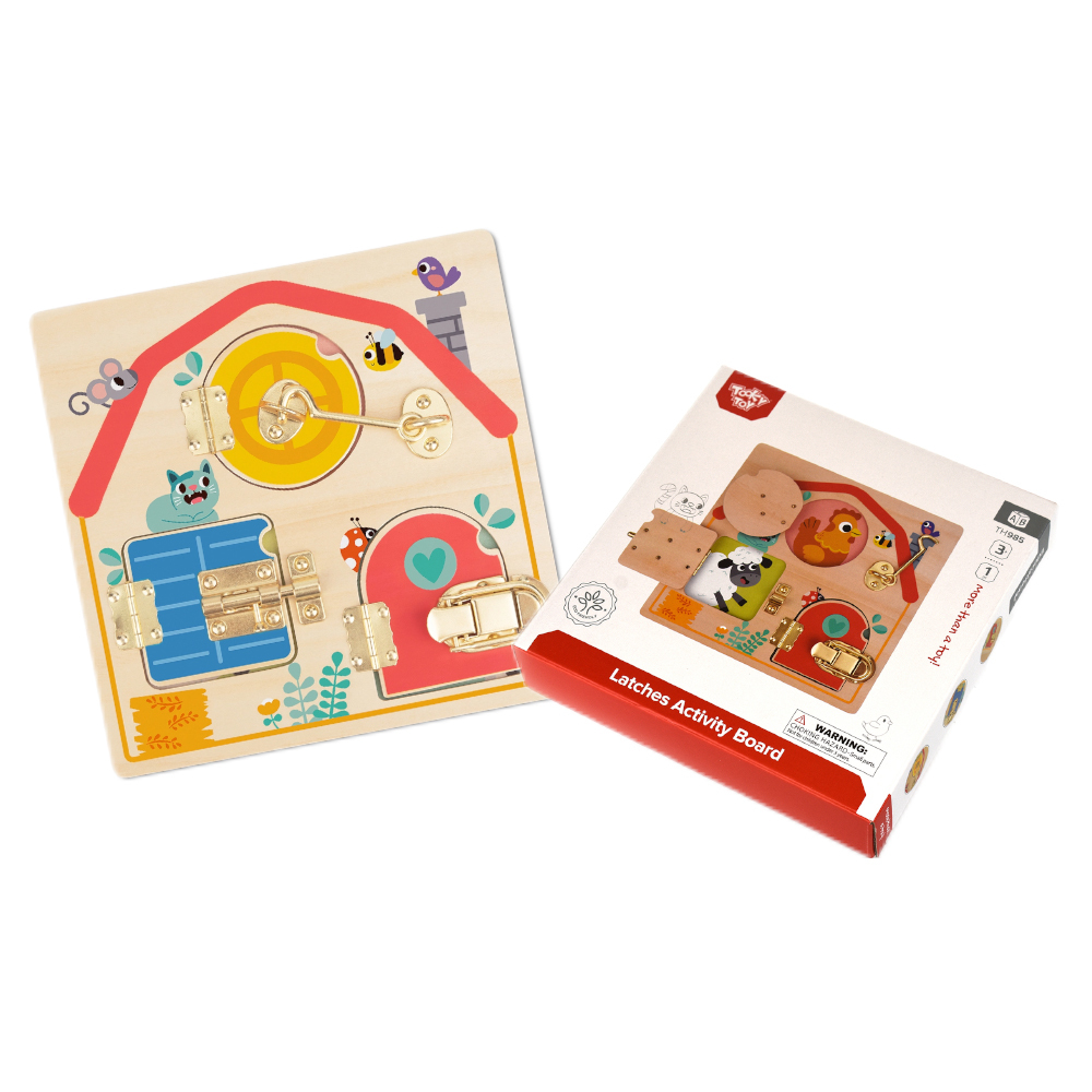 Wooden Latches Activity Busy Board