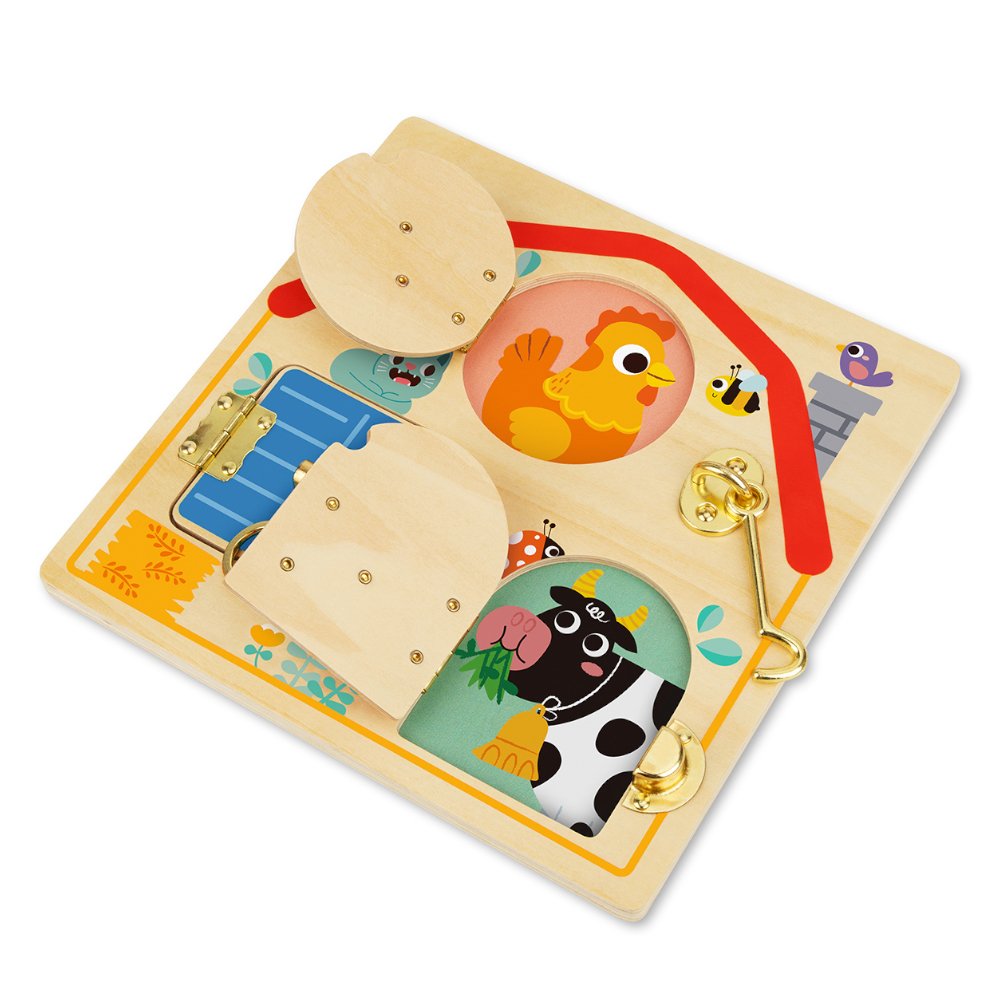 Wooden Latches Activity Busy Board