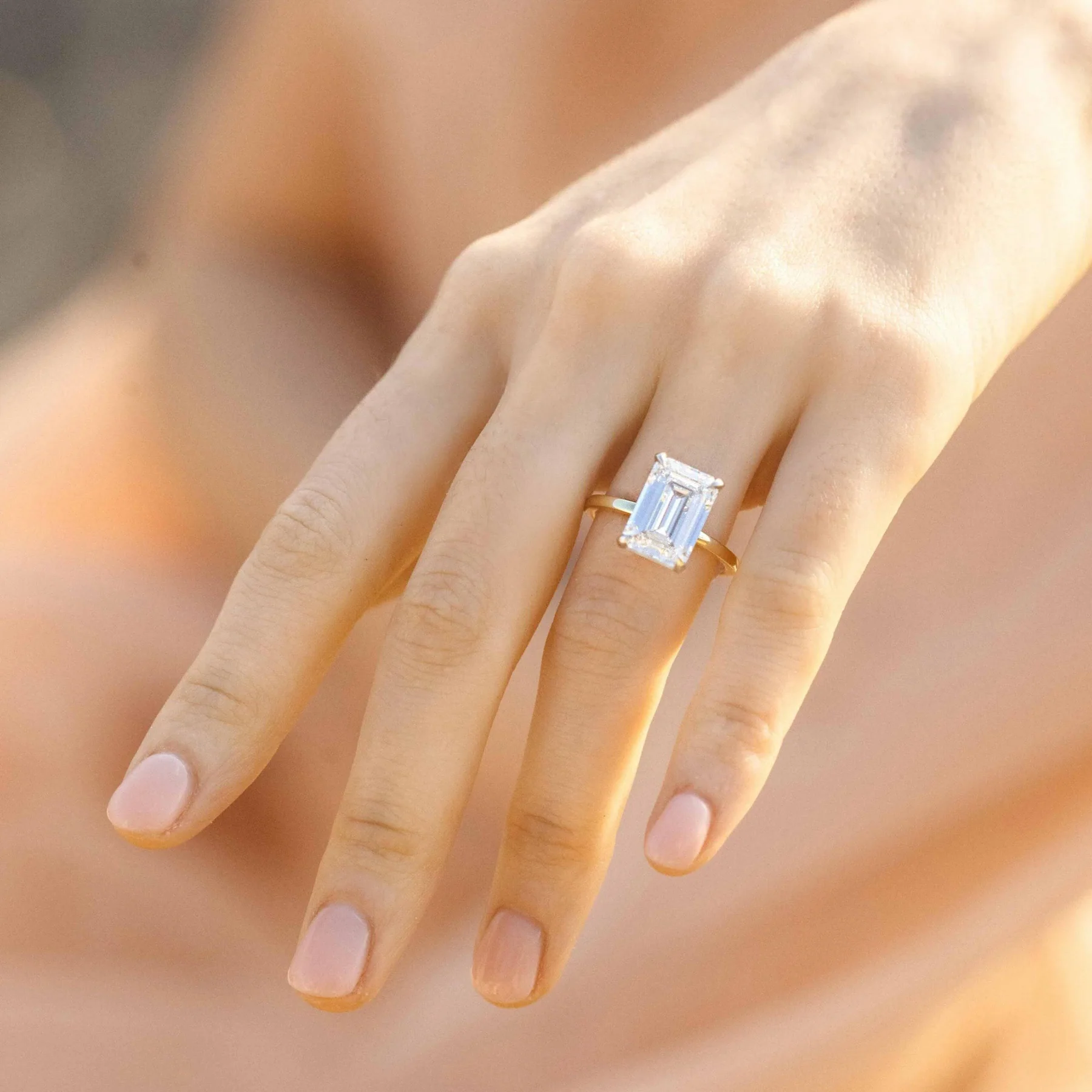 18k Gold 5ct Lab Grown Diamond Ring