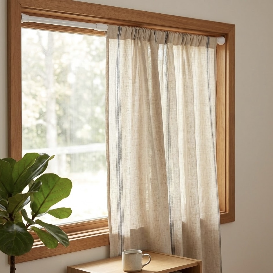 White Expandable Tension Rod