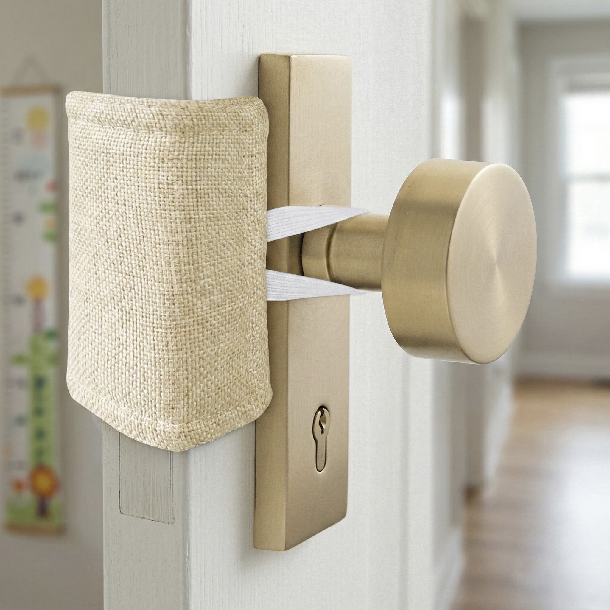 3x Padded Door Latch Covers