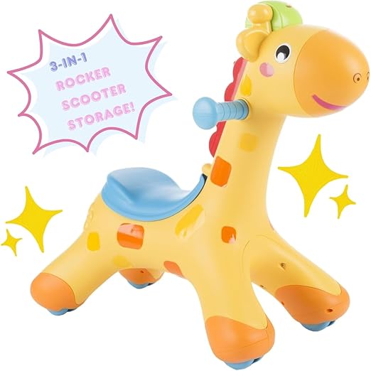 33% off on 2-In-1 Giraffe Musical Rocker and Scooter | OneDayOnly
