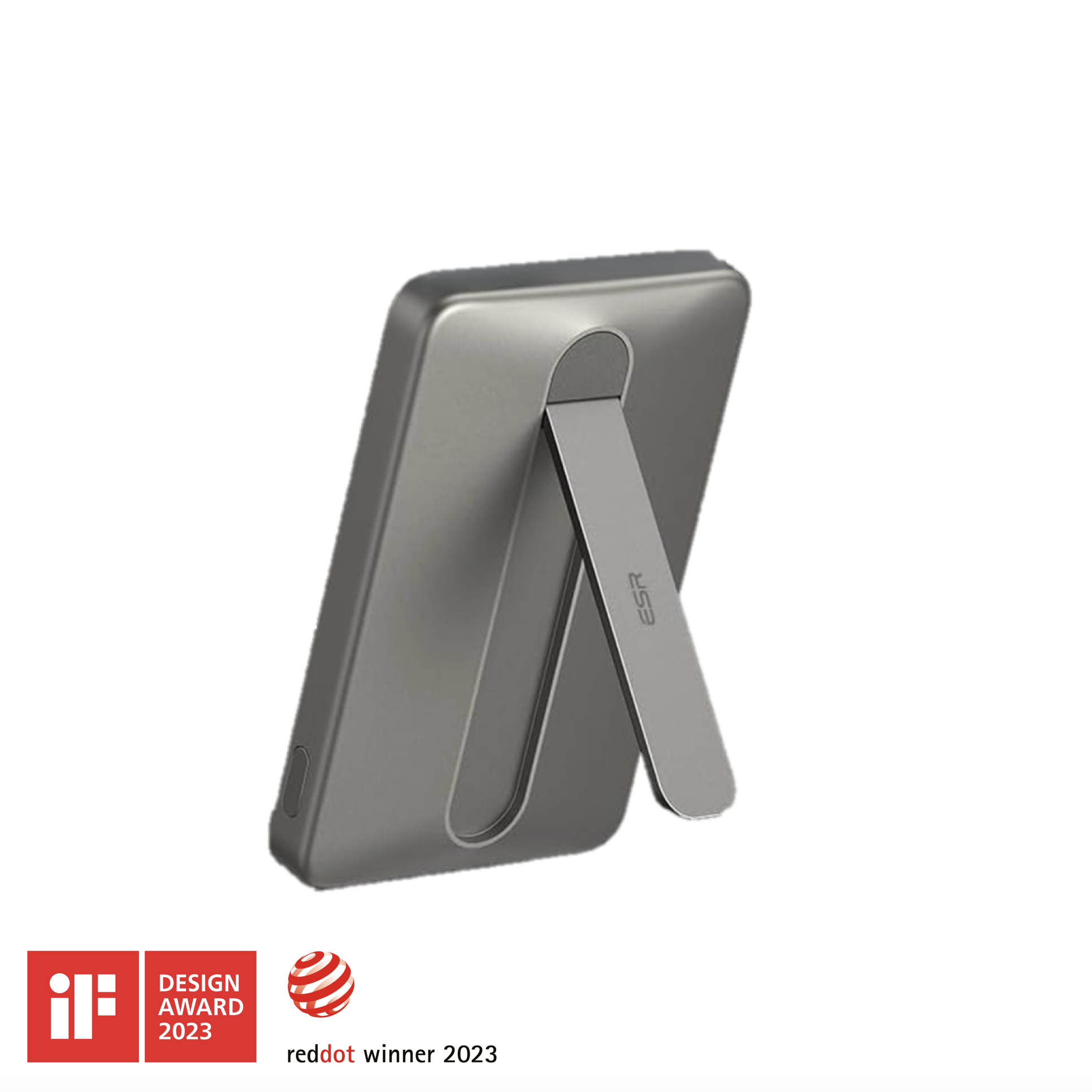 5000mAh Qi2 MagSlim Kickstand Power Bank