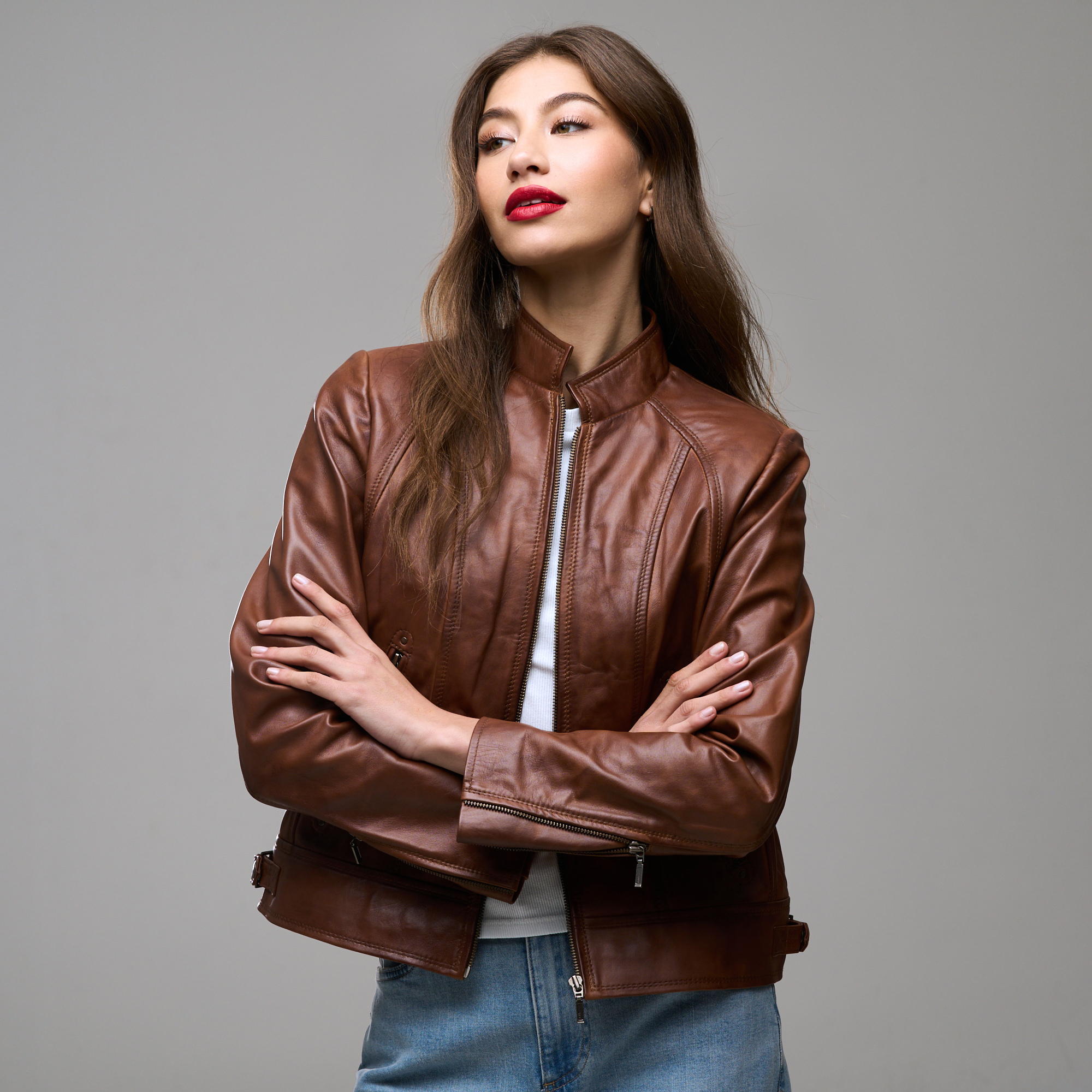 Ladies Genuine Leather Elba Jacket
