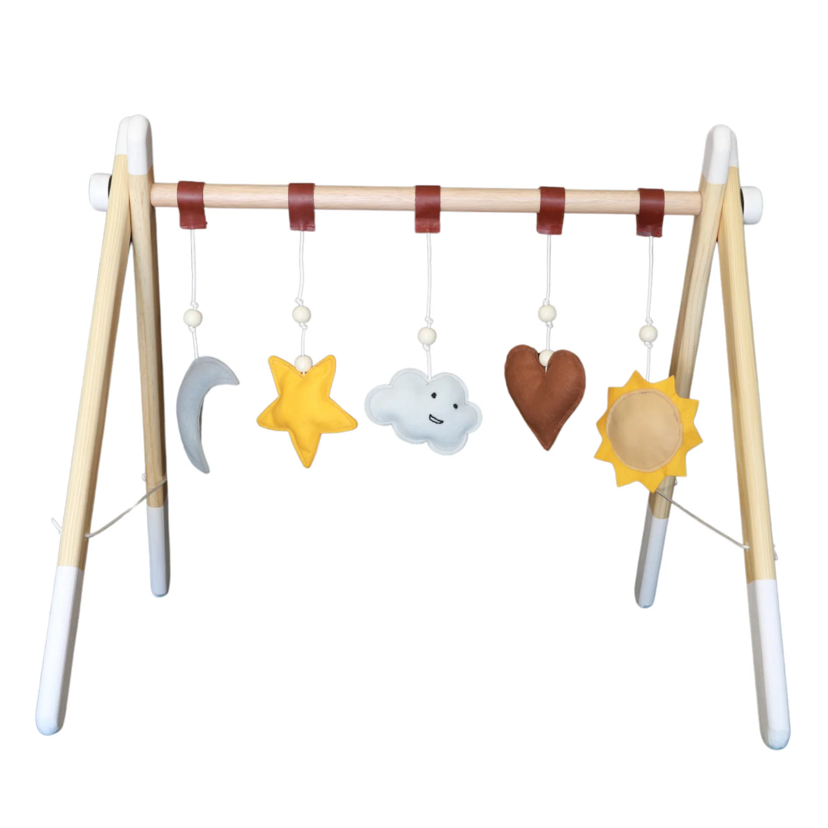Wooden Baby Play Gym With Toys