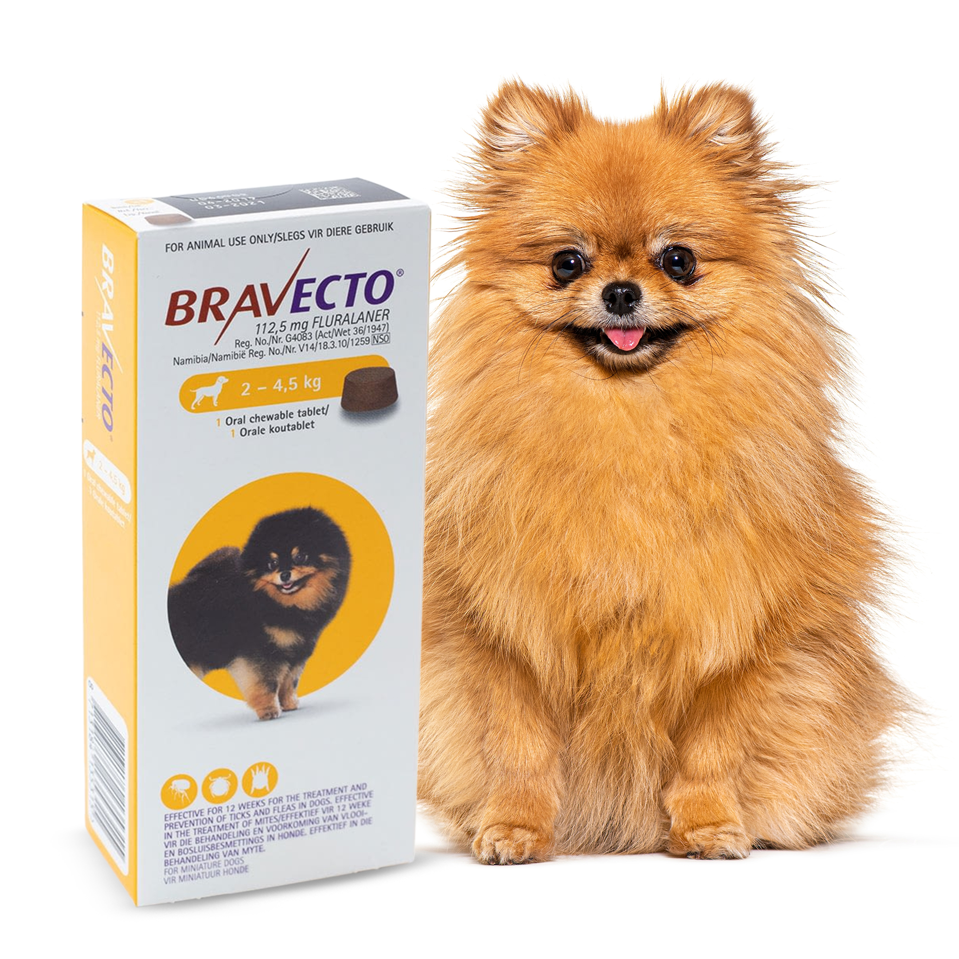 2x Mini Dog Tick and Flea Protection Dog Chewable Tablets