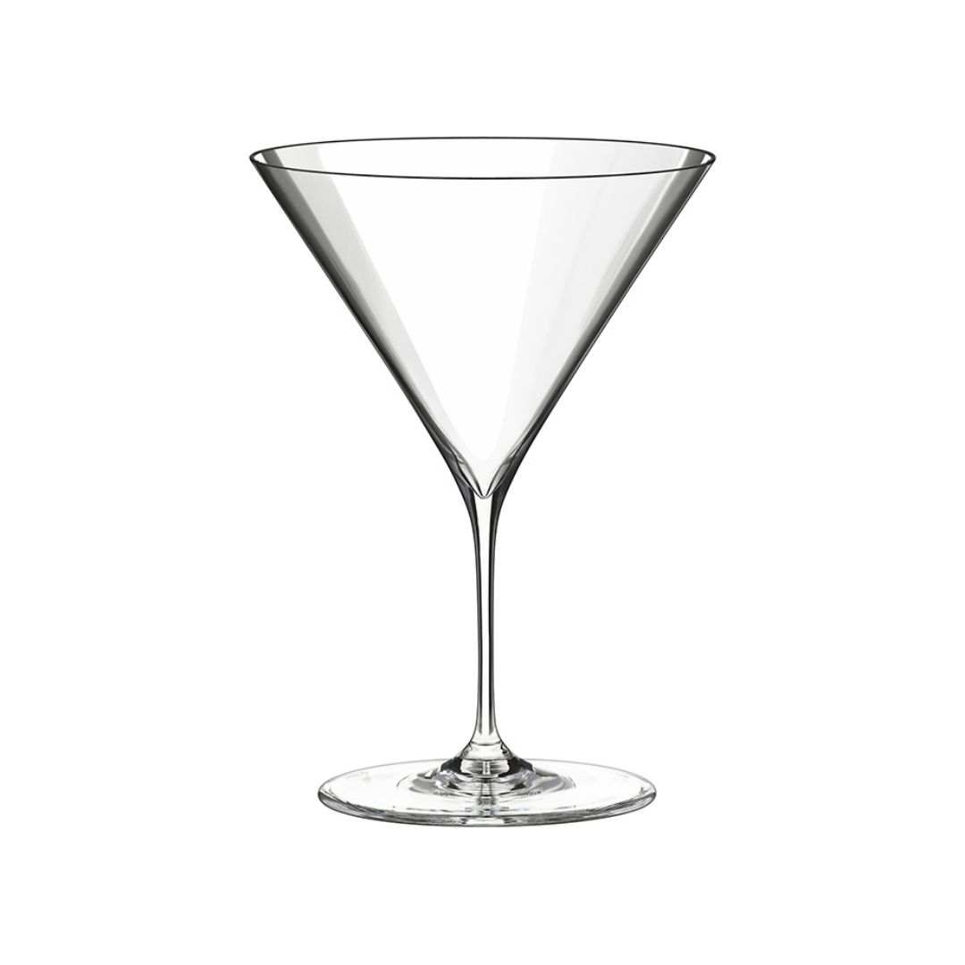 6x 440ml Handmade Crystal Charmant Martini Glasses