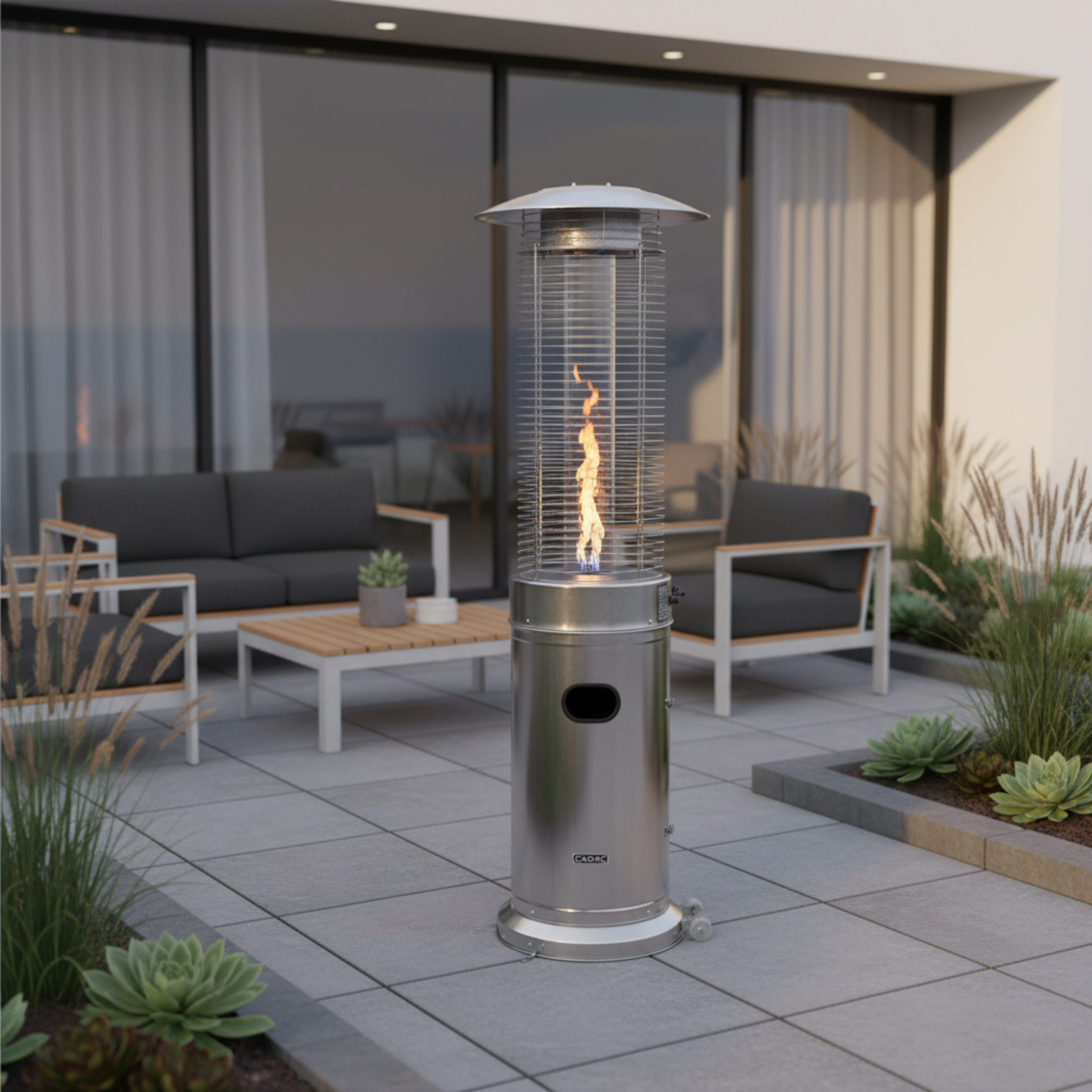 Stainless Steel Outdoor Glass Tube Heater