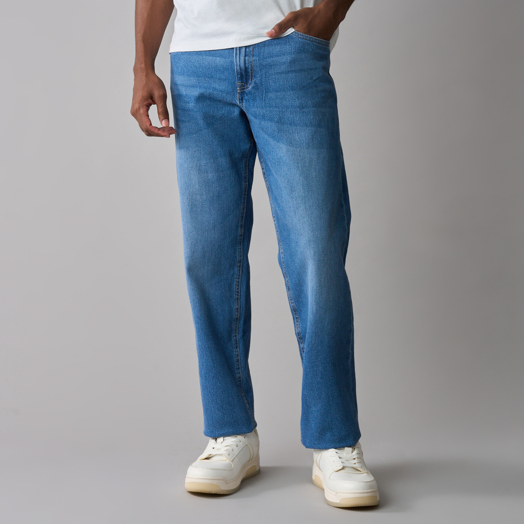 Men's Classic Loose Fit Denim Jeans
