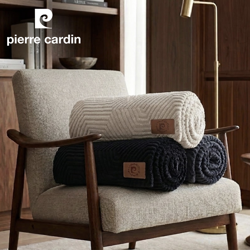 Geo Plush Fleece Throw