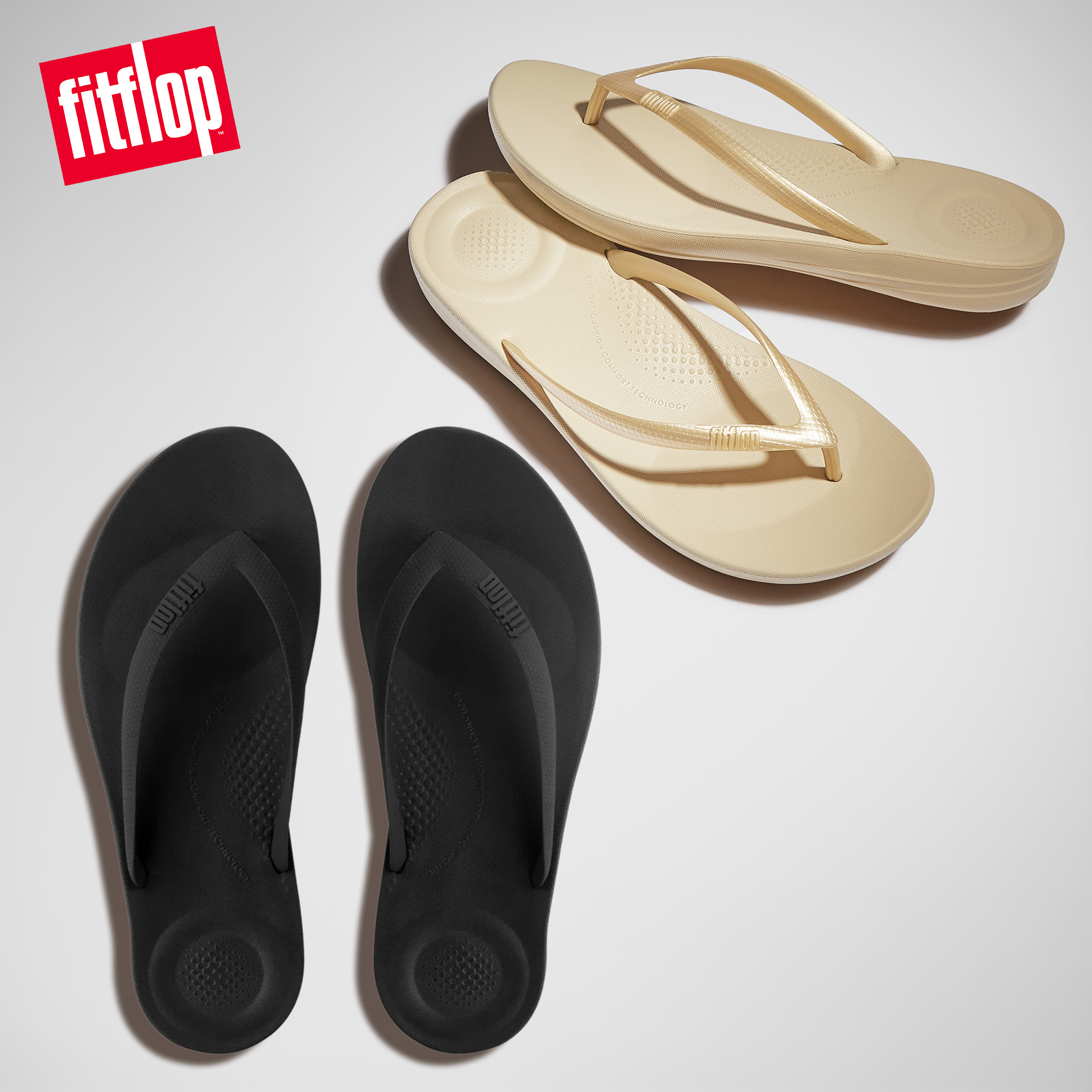 Men's or Ladies iQushion Ergonomic Flip-Flops