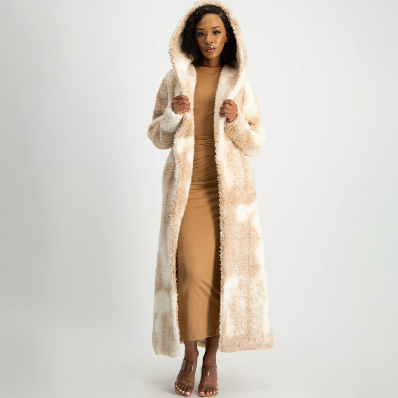 Ladies Zendaya Long Sleeve Hoodie Coat