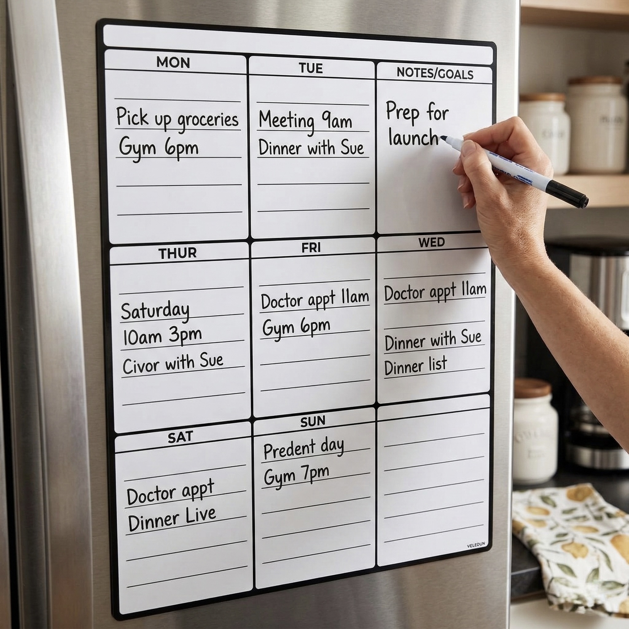 2x Magnetic Fridge Planners